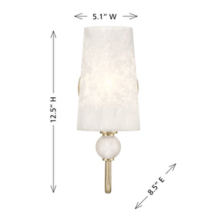 Sheldon One Light Wall Sconce in Noble Brass