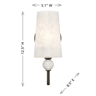 Sheldon One Light Wall Sconce in Mediterranean Bronze