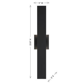 Davis LED Outdoor Wall Lantern in Black