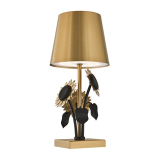 Posey LED Table Lamp in Brass and Black