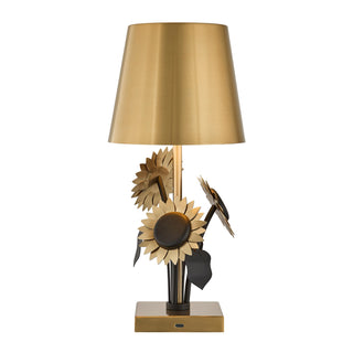 Posey LED Table Lamp in Brass and Black