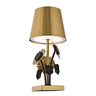 Posey LED Table Lamp in Brass and Black