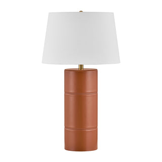 Albert One Light Table Lamp in Honey Brown