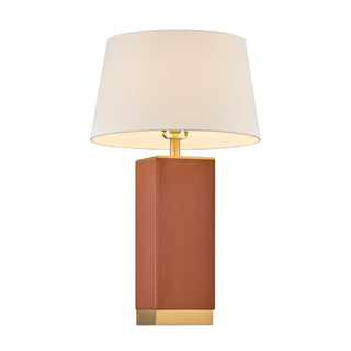 Max One Light Table Lamp in Honey Brown