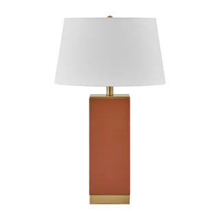 Max One Light Table Lamp in Honey Brown