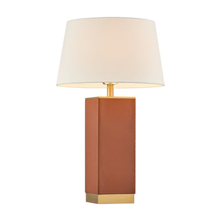 Max One Light Table Lamp in Honey Brown