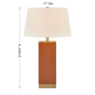 Max One Light Table Lamp in Honey Brown