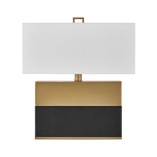 Oliver One Light Table Lamp in Honey Brown and Black