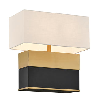 Oliver One Light Table Lamp in Honey Brown and Black