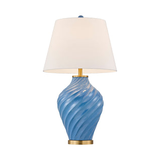 Viola One Light Table Lamp in Blue