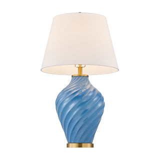 Viola One Light Table Lamp in Blue