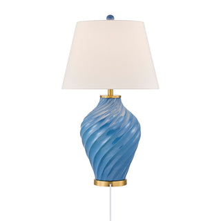 Viola One Light Table Lamp in Blue