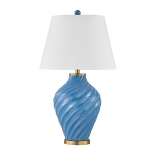 Viola One Light Table Lamp in Blue
