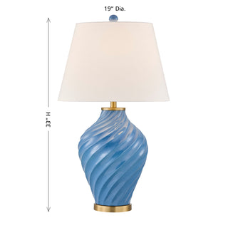 Viola One Light Table Lamp in Blue