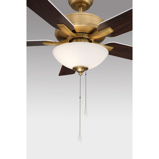52" Ceiling Fan in Natural Brass