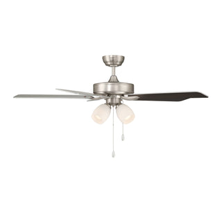 52" Ceiling Fan in Brushed Nickel