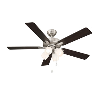 52" Ceiling Fan in Brushed Nickel