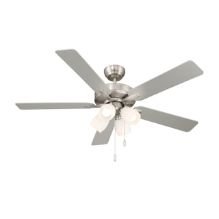 52" Ceiling Fan in Brushed Nickel