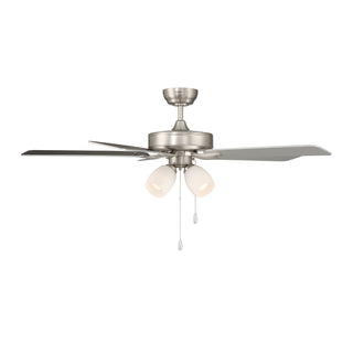 52" Ceiling Fan in Brushed Nickel