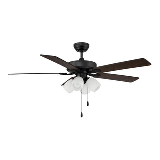 52" Ceiling Fan in Matte Black