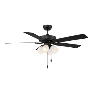 52" Ceiling Fan in Matte Black