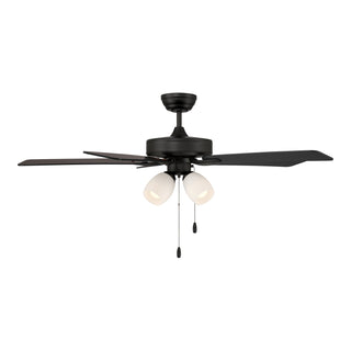 52" Ceiling Fan in Matte Black
