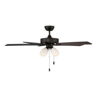52" Ceiling Fan in Matte Black