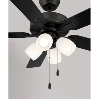 52" Ceiling Fan in Matte Black