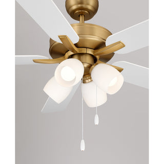 52" Ceiling Fan in Natural Brass