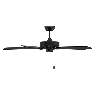 52" Ceiling Fan in Matte Black