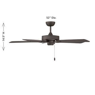 52" Ceiling Fan in Oil Rubbed Bronze