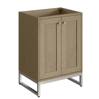 23.63 Inch Chianti Freestanding Vanity in Walnut Whisper / White Glossy Top