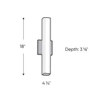 24 Inch CCT Glass LED Vanity Light