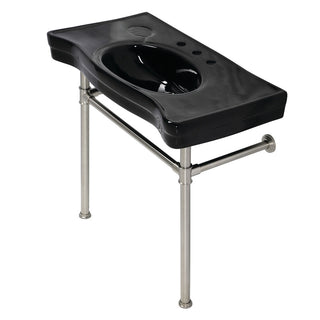 Imperial 35.81 Inch Console Sink in Brushed Nickel