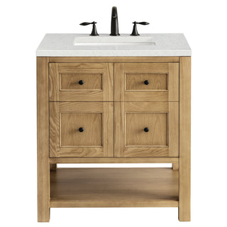 30 Inch Breckenridge Freestanding Vanity in Light Natural Oak / Lime Delight Top