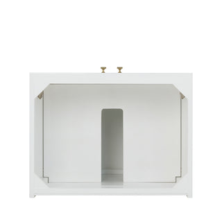 23.63 Inch Chianti Freestanding Vanity in Glossy White /  Top