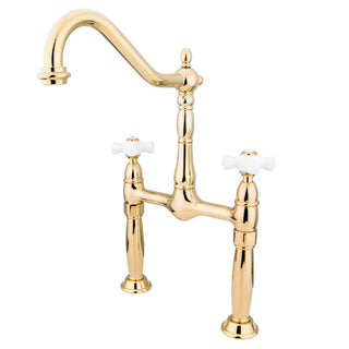 Victorian Vessel Faucet in Polished Brass