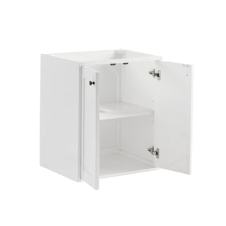 23.63 Inch Chianti Freestanding Vanity in Glossy White /  Top