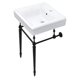 Edwardian 20 Inch Console Sink in White