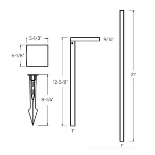 Landscape Square Pathlight 5CCT