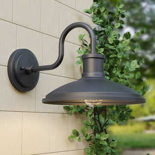 Calhoun 10" High 1-Light Outdoor Wall Sconce - Textured Black