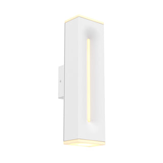 16 Inch Rectangular CCT Dual Light Wall Sconce