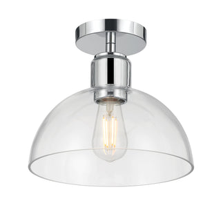 Knightsdale 10" Wide 1-Light Semi-Flush Mount