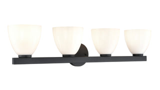 Apria 33" Wide 4-Light Vanity - Matte Black
