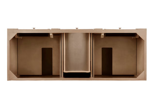 60 Inch Bristol Freestanding Vanity in Whitewashed Walnut / Victorian Silver Top