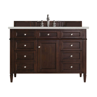 48 Inch Brittany Freestanding Vanity in Burnished Mahogany / Lime Delight Top