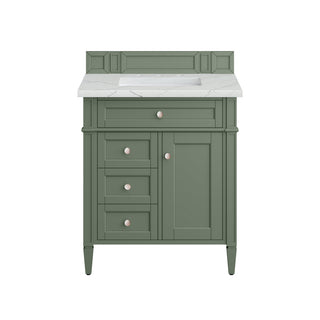30 Inch Brittany Freestanding Vanity in Smokey Celadon / Ethereal Noctis Top