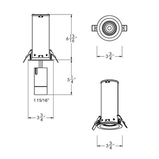 3in Directional spot recessed, 5CCT, multi-wattage