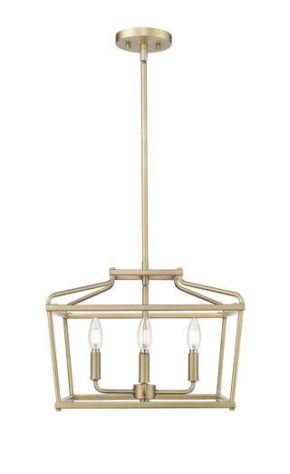 Nellita 16" Wide 4-Light Pendant - Vintage Brass