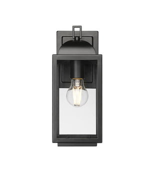 Beaufort 12.75" High 1-Light Outdoor Wall Sconce - Powder Coated Black